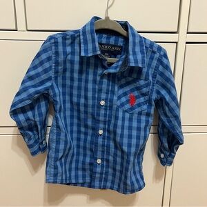 U.S. Polo Assn. Baby Blue Plaid Button-Down Shirt